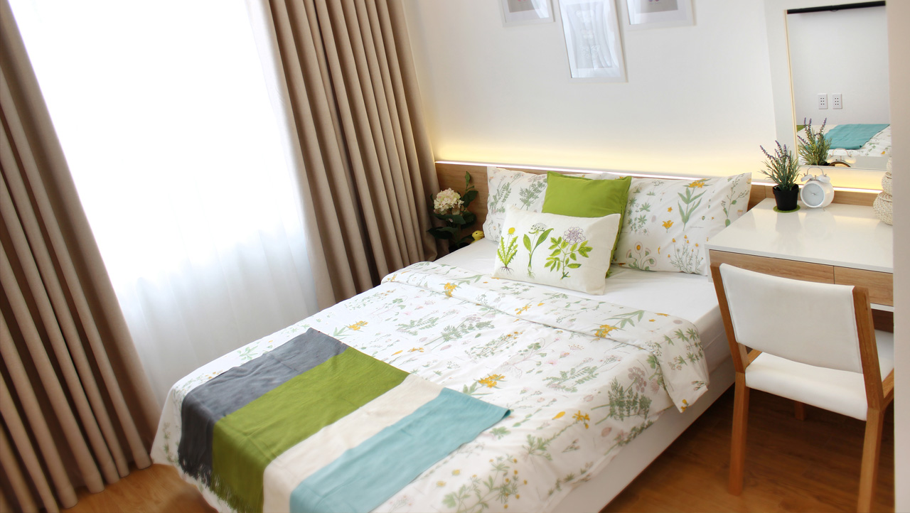 Căn hộ mẫu Melody Residences - Phòng ngủ master